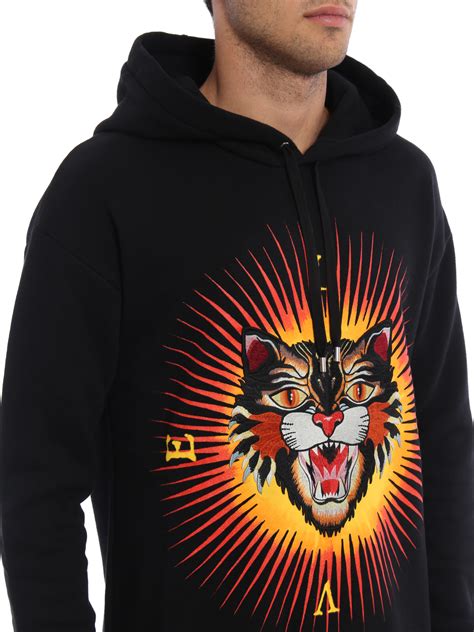 gucci angry cat hoodie.